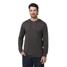 Load image into Gallery viewer, Hard Yakka Men's Long Sleeve Tee Hood - Charcoal
