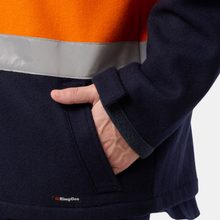 Load image into Gallery viewer, KingGee Men's Originals Spliced Hi-Vis Taped Bluey Jacket - Orange/Navy

