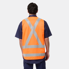 Load image into Gallery viewer, KingGee Men's Originals Hi-Vis X Back Tail Vest - Orange
