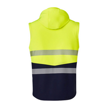 Load image into Gallery viewer, Syzmik Unisex Streetworx 2 In 1 Stretch Softshell Jacket - Yellow/Navy
