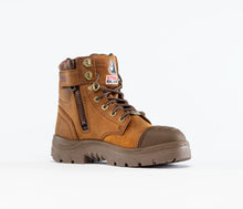 Load image into Gallery viewer, Steel Blue Women's Argyle Ladies Zip Scuff Waterproof - Distressed Brown
