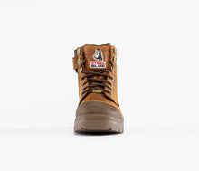 Load image into Gallery viewer, Steel Blue Women's Argyle Ladies Zip Scuff Waterproof - Distressed Brown
