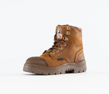 Load image into Gallery viewer, Steel Blue Women's Argyle Ladies Zip Scuff Waterproof - Distressed Brown
