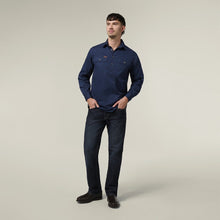 Load image into Gallery viewer, Mustang Men's Closed Front Workshirt - Navy
