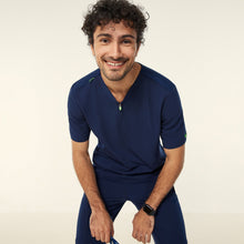 Load image into Gallery viewer, NNT Unisex Charles Scrub Top - Navy

