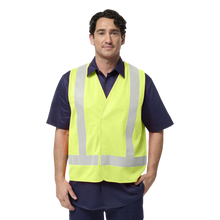 Load image into Gallery viewer, KingGee Men's Originals Hi-Vis X Back Tail Vest - Yellow
