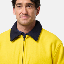 Load image into Gallery viewer, KingGee Men's Originals Spliced Hi-Vis Taped Bluey Jacket - Yellow/Navy
