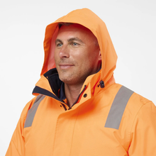 Load image into Gallery viewer, KingGee Men's Originals Vic Rail Hi Vis Taped 6-In-1 Jacket - Orange
