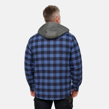 Load image into Gallery viewer, Hard Yakka Men's Quilted Shacket - Deep Blue
