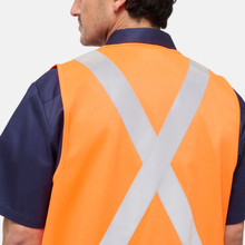 Load image into Gallery viewer, KingGee Men's Originals Hi-Vis X Back Tail Vest - Orange
