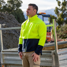 Load image into Gallery viewer, Rainbird Men's Lumber Jacket - Yellow/Navy
