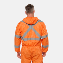 Load image into Gallery viewer, KingGee Men's Originals Hi Vis Taped Disposable Coverall - Orange
