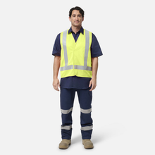 Load image into Gallery viewer, KingGee Men's Originals Hi-Vis H Back Polyester Vest - Yellow
