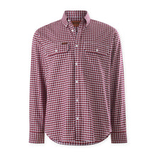 Load image into Gallery viewer, Mustang Men's Formal Check Shirt - Red Check
