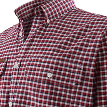 Load image into Gallery viewer, Mustang Men's Formal Check Shirt - Red Check
