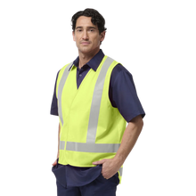 Load image into Gallery viewer, KingGee Men's Originals Hi-Vis X Back Tail Vest - Yellow
