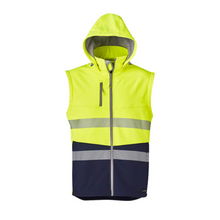 Load image into Gallery viewer, Syzmik Unisex Streetworx 2 In 1 Stretch Softshell Jacket - Yellow/Navy
