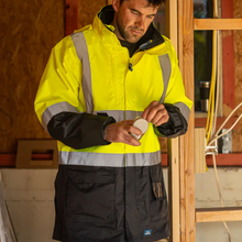 Load image into Gallery viewer, Rainbird Men's 4-in-1 Utility Jacket &amp; Vest - Yellow/Navy
