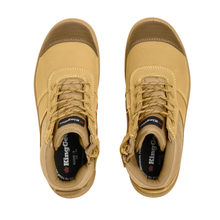 Load image into Gallery viewer, KingGee Men's Tradie ComfortMax Zip Sided Safety Boots - Wheat

