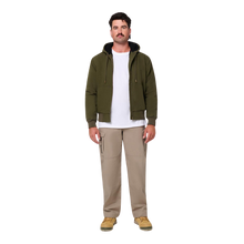 Load image into Gallery viewer, Hard Yakka Men's Canvas Bomber Jacket - Forest
