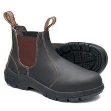Load image into Gallery viewer, Blundstone Men's 700 Worklife Stout Brown Leather Elastic Side Boot Chelsea Cut - Stout Brown

