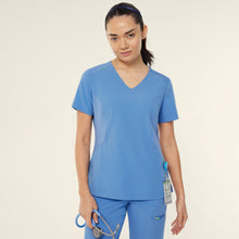 Load image into Gallery viewer, NNT Women's Helen Scrub Top - Light Blue
