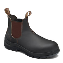 Load image into Gallery viewer, Blundstone Men's 7508 Durafit Leather Elastic Side Safety Boot - Stout Brown
