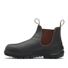 Load image into Gallery viewer, Blundstone Men's 7508 Durafit Leather Elastic Side Safety Boot - Stout Brown
