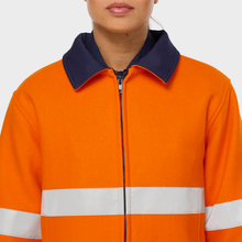 Load image into Gallery viewer, KingGee Women's Originals Hi Vis Taped Bluey Jacket - Orange
