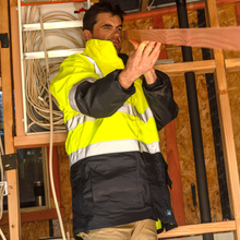 Load image into Gallery viewer, Rainbird Men's 4-in-1 Utility Jacket &amp; Vest - Yellow/Navy
