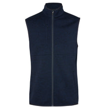 Load image into Gallery viewer, NNT Men's Textured Fleece Zip Front Vest - Navy
