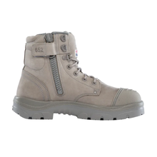 Load image into Gallery viewer, Steel Blue Men's Argyle Zip Scuff Ankle Work Boot - Granite
