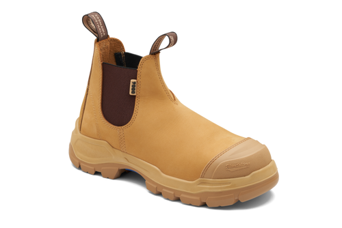 Blundstone Men's 9000 Rotoflex Elastic Sided Safety Boot - Wheat - Safety