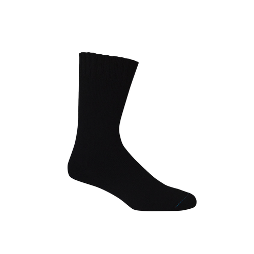 Bamboo Textiles Men's Thick Sock 1Pk 10-14 - Black - Socks