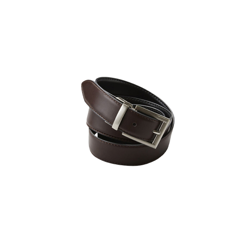 NNT Men's Leather Reversible Belt - Black Brown - Belts