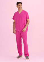 Load image into Gallery viewer, Biz Care Unisex Pink Ribbon Scrub Pants - Pink - 
