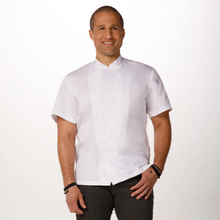 Load image into Gallery viewer, Chef Works Unisex Cannes Press Stud Chef Jacket - White
