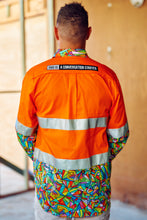 Load image into Gallery viewer, TradeMutt Men's Bonza Day/Night Hi Vis Full Button Workshirt - Orange
