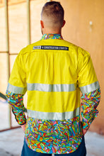 Load image into Gallery viewer, TradeMutt Men's Bonza Day/Night Hi Vis Full Button Workshirt - Yellow
