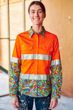 Load image into Gallery viewer, TradeMutt Women's Bonza Day/Night Hi Vis Workshirt - Orange
