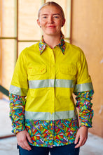 Load image into Gallery viewer, TradeMutt Women's Bonza Day/Night Hi Vis Workshirt - Yellow
