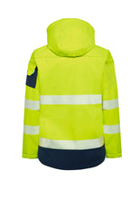 Load image into Gallery viewer, Rainbird Women&#39;s Ellis Hi-Vis Softshell Coat - Yellow/Navy - Jackets
