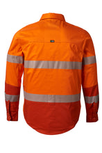 Load image into Gallery viewer, FXD Men&#39;s Lsh-2T Long-Sleeve Taped Shirt - Orange - Shirts
