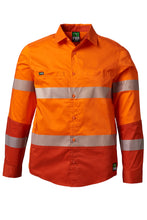 Load image into Gallery viewer, FXD Men&#39;s Lsh-2T Long-Sleeve Taped Shirt - Orange - Shirts
