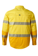 Load image into Gallery viewer, FXD Men&#39;s Lsh-2T Long-Sleeve Taped Shirt - Yellow - Shirts
