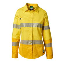 Load image into Gallery viewer, FXD Women's LSH-2WT Long-Sleeve Taped Shirt - Yellow
