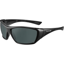 Load image into Gallery viewer, Bolle Unisex Hustler Polarised Smoke Lens Black Frame Go Green - Grey/Green
