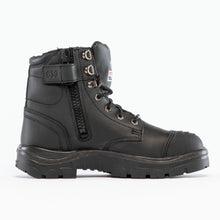 Load image into Gallery viewer, Steel Blue Men's Argyle Zip Scuff Waterproof - Black
