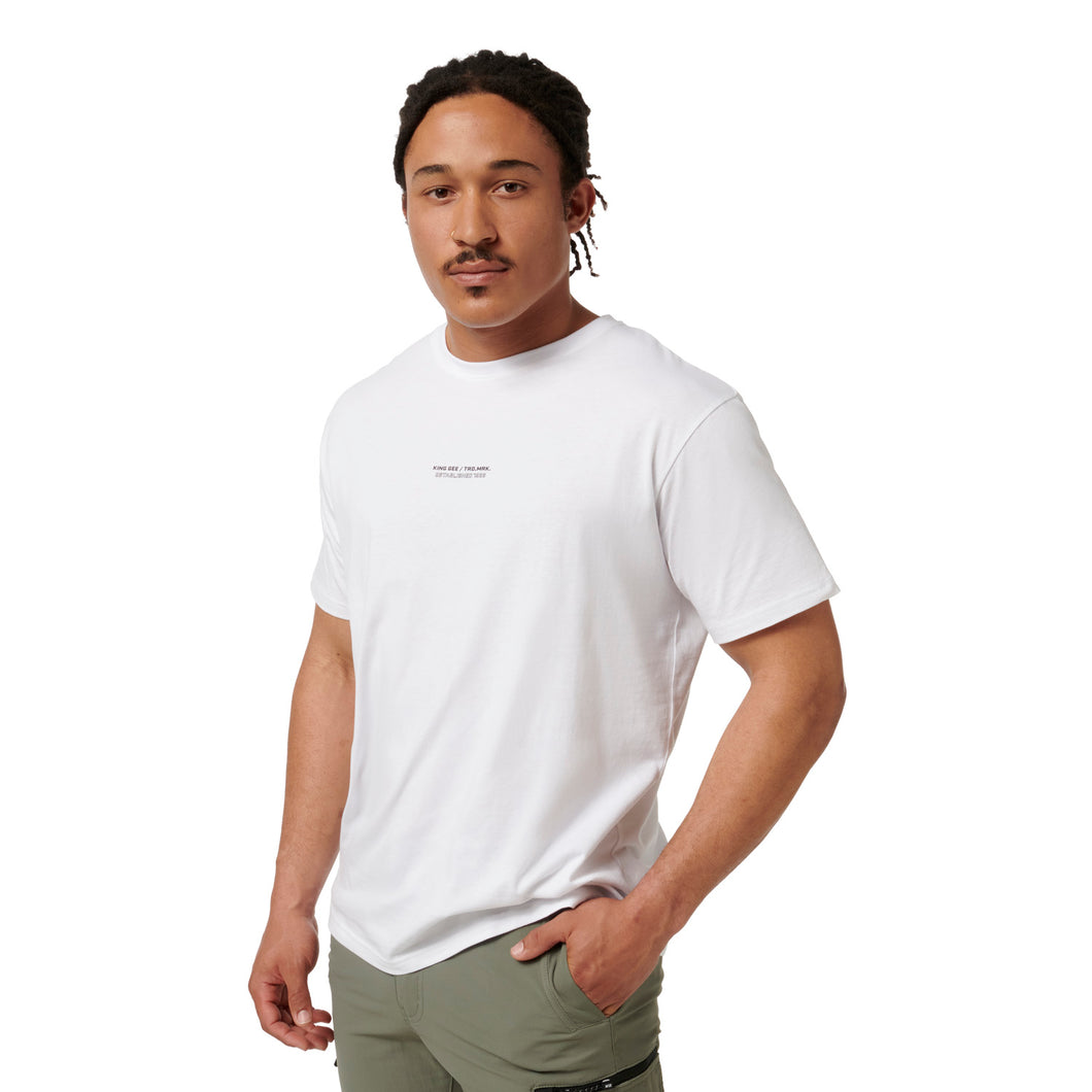 KingGee Men's Trademark Cotton Tee - White - Tees