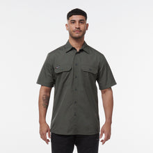 Load image into Gallery viewer, KingGee Men&#39;s Workcool Vented Short Sleeve Shirt - Green - Shirts
